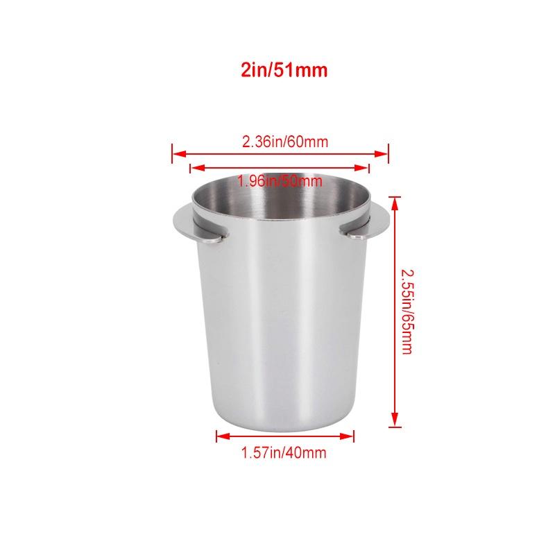 Чашка для дозирования кофе эспрессо, кофемашина коммерческого использования, измельчитель, приемник порошка, чашка для кофейного порошка из нержавеющей стали