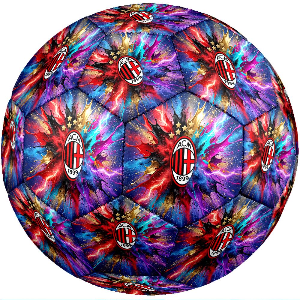 Футбольный мяч в тематике AC Milan, размер 5. Мягкий на ощупь, профессиональный тренировочный мяч для занятий спортом на открытом воздухе.
