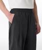 MUSINSA STANDARD Nylon Crease One-Tuck Wide Elastic Pants [Black]