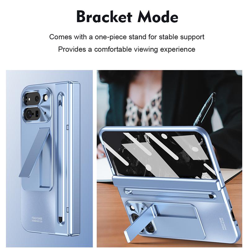 S Pen With Hinge Protection For Google Pixel 10 9 11 Pro Fold Case With Stylus Pen & Screen Protector & Foldable Bracket Stand