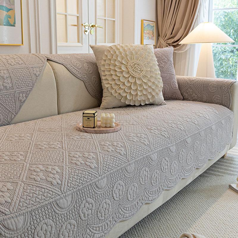 Четыре сезона универсальная хлопковая подушка для дивана, ткань, противоскользящая подушка, светильник, роскошный чехол для дивана, простой чехол для дивана, полное покрытие