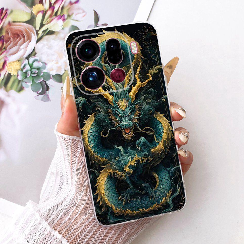 Чехол для телефона Oppo Find X9 X9Pro На Oppo Find X9 Pro Чехол Крутой Дракон Лев Тигр Мультяшная Задняя Крышка Прозрачный Мягкий Силикон Coque