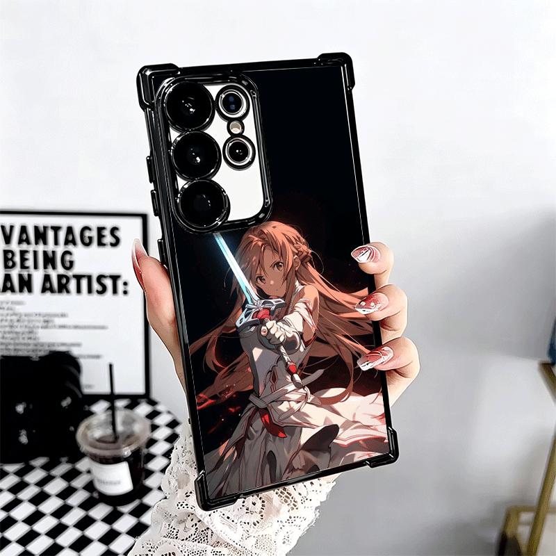 Чехол для телефона Sword Art Online Юки Асуна с покрытием для Samsung Galaxy S24 S25 FE S26 Edge S23 Ultra S22 S21 Plus S20 Противоударный Aira
