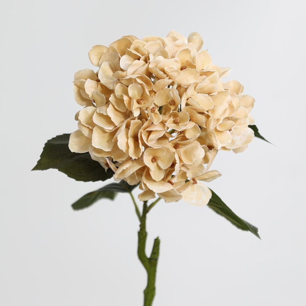 Long Stem Length Artificial Hydrangea Flowers Realistic Look Faux Hydrangea Stems Table Decoration