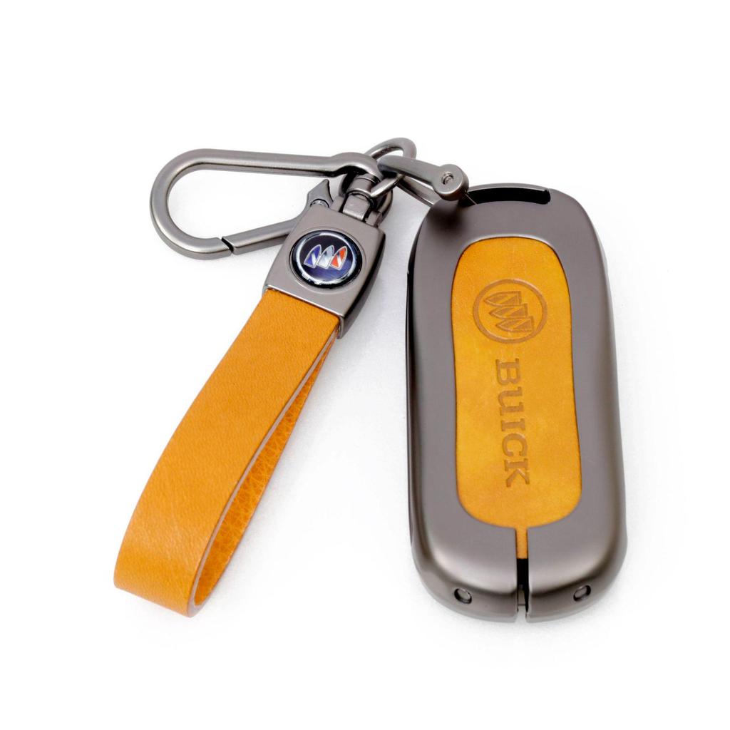 Чехол для ключа Buick Envision S/21/22 Plus: Защита из сплава и натуральной кожи