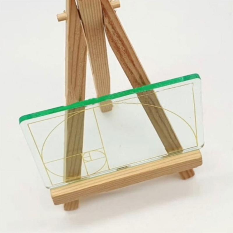 Средство просмотра золотого сечения, портативный искатель видов композиции Фибоначчи, инструмент для просмотра масштаба фотографии, размер кредитной карты