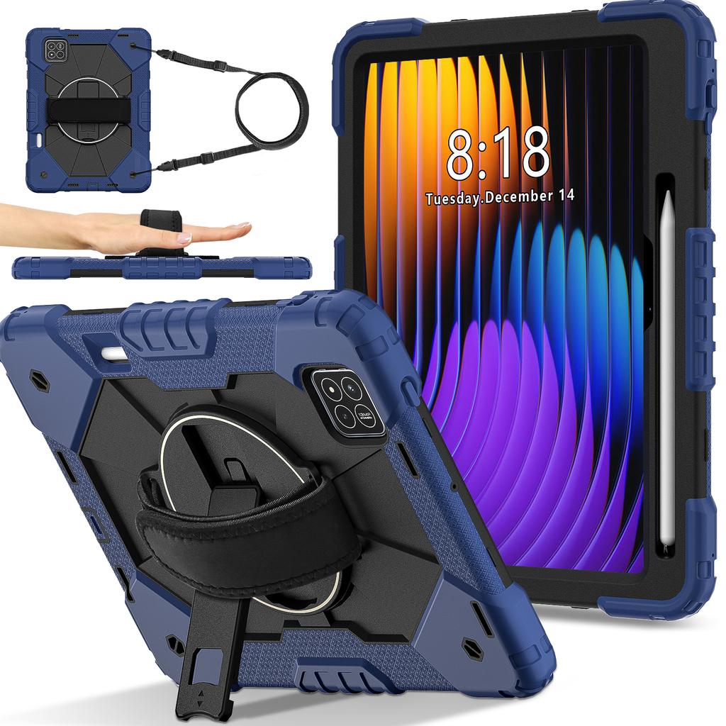 Чехол для Xiaomi Pad 7 Pro/Pad 7 Силикон + ПК Подставка Чехол для планшета с удобным ремешком