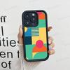Геометрический Баухаус Арт Чехол для Телефона Для IPhone 16 15 14 Plus 13 12 11 17 Pro Max Pro Мягкий Чехол