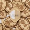 25pcs Valentine's Day Oval Rose Wax Seal Stickers - Wedding Invitation Envelope Seal Stamp Stickers