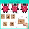 Пригласительная открытка «Игра в кальмара», раунд шесть, с яркой Pop It игрушкой-антистресс для снятия напряжения и сенсорной игры