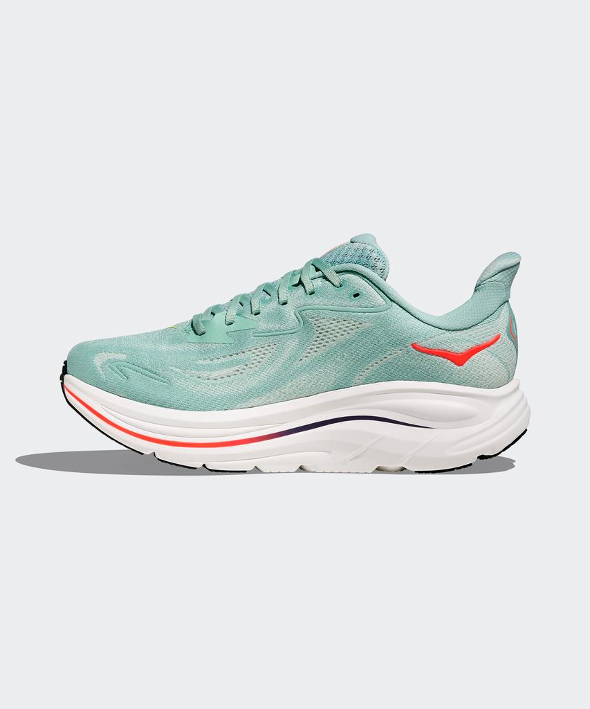 Hoka (Male) Clifton 10 - Sage:Neon Flame / 1162030-Sgnn