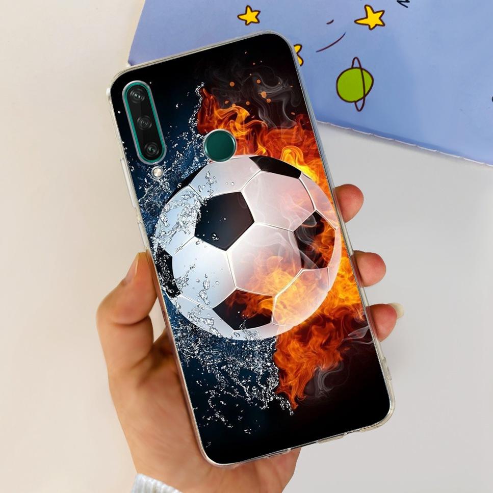 New Case For Huawei Y6p MED-LX9 Luxury Flower Love TPU Soft Silicone Back Cover For Huawei Y6p Y6P 2020 Bumper Phone Case Funda