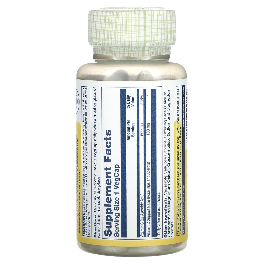 Buffered Vitamin C, Veggie Capsules 100