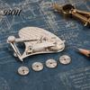 Ink And Scoring Pen Vintage Precision Dotting Set, Interchangeable Roller Wheel for Decorative Border Tool Dashed Lines, Dual Mode Scriber Drawing,