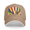 Mid-Century 60s 70s Retro Rainbow Sun Baseball Cap Golf Fishing cap Snap Back Hat tea  Women's Beach Outlet Unisex's