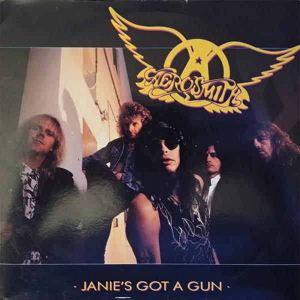 7-дюймовая пластинка AEROSMITH Janies Got A Gun GEF68 Geffen Records 1989 UK Rock Б/у