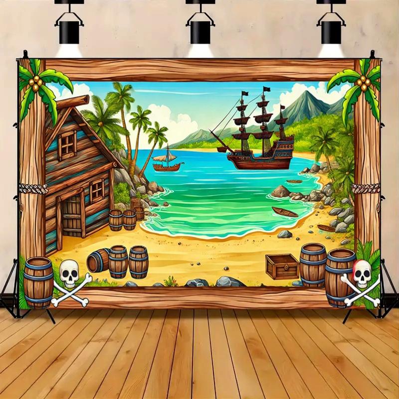 1 polyester tent for tropical pirate bay exploration, suitable for indoor, outdoor and studio use