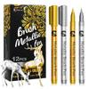 High-Gloss Gold and Silver Metal Paint Pen - Waterproof, Fade-Resistant DIY Signature & Invitation Marker