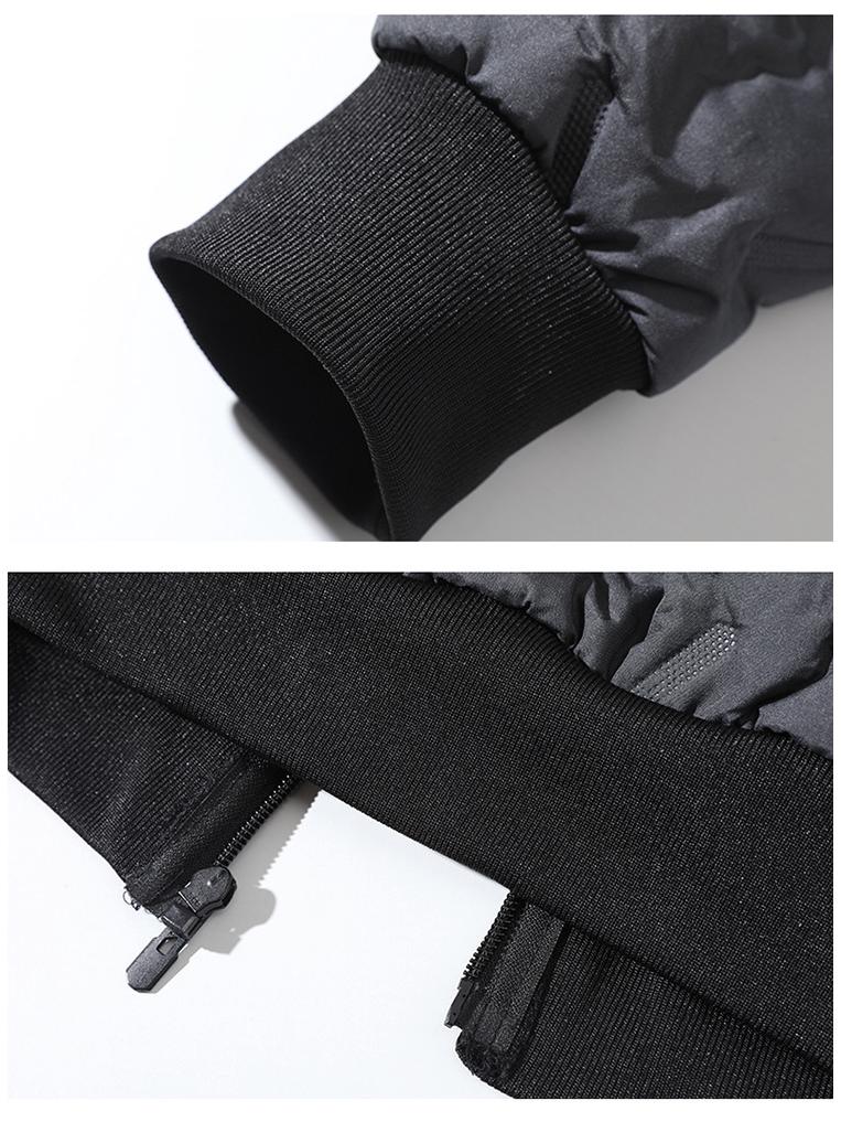 Мужской зимний комплект: куртка с капюшоном из овечьей шерсти и хлопковые брюки - с подкладкой из искусственного меха, утепленный, большого размера.