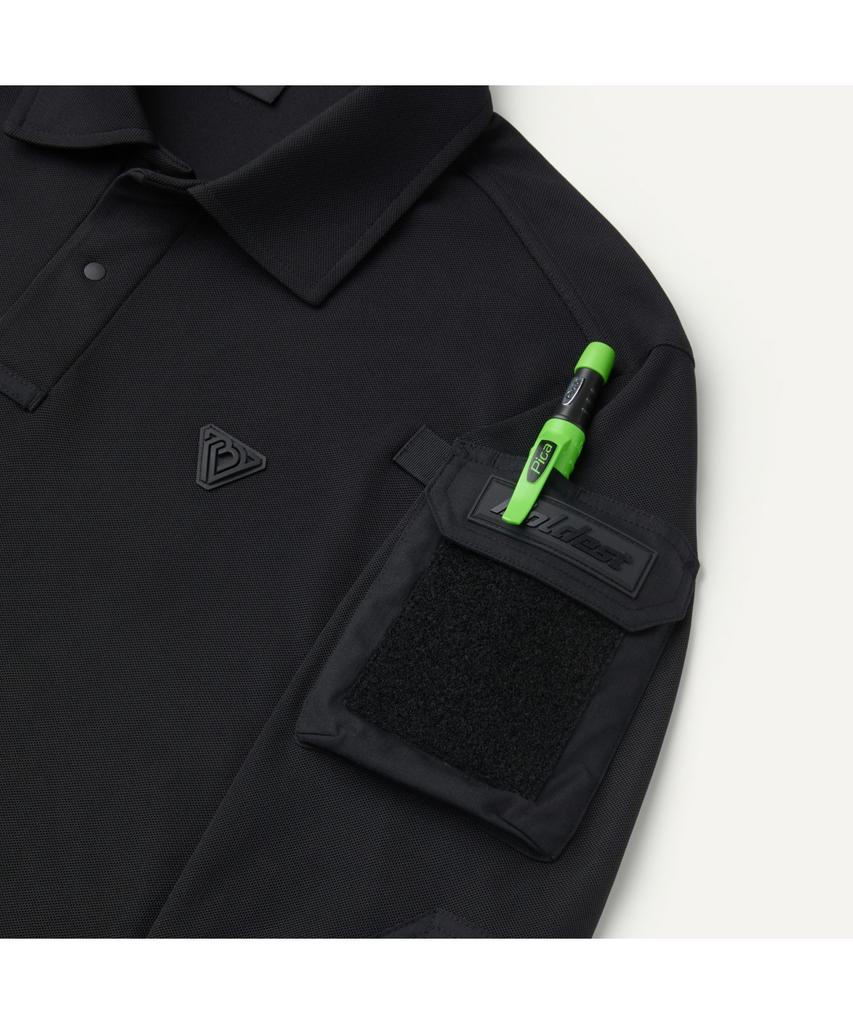 BOLDEST Work Sleeve Pocket Polo Long Sleeve T-Shirt V4 2Atax26003Bkw