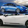 Автомобильные боковые полосы наклейки Спортивные полосы Виниловая наклейка Для Vauxhall Corsa D C VXR Sri Фургон Авто Тюнинг Декоративные наклейки Аксессуары