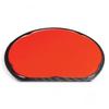 Tray with Red Rim and Black Satin Lacquerware Made In Japan J-kitchens 1-shaku (33cm) Plum-Shaped Half-Moon Double-Sided (Tray/Tray) Finish, (ABS