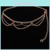 Womens Metal Layered Waist Chain With Vintage Style For Spring And Autumn Fashion