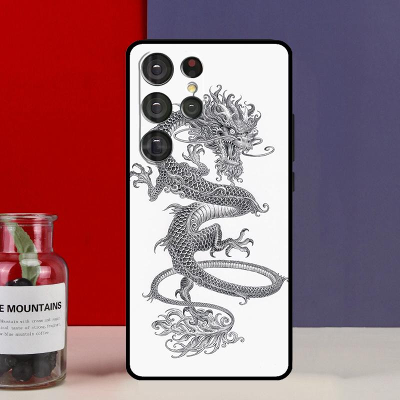 Чехол-футляр с китайским драконом для Samsung Galaxy S25 Ultra S9 S10 S20 S21 S22 Plus S23 FE S24 Ultra