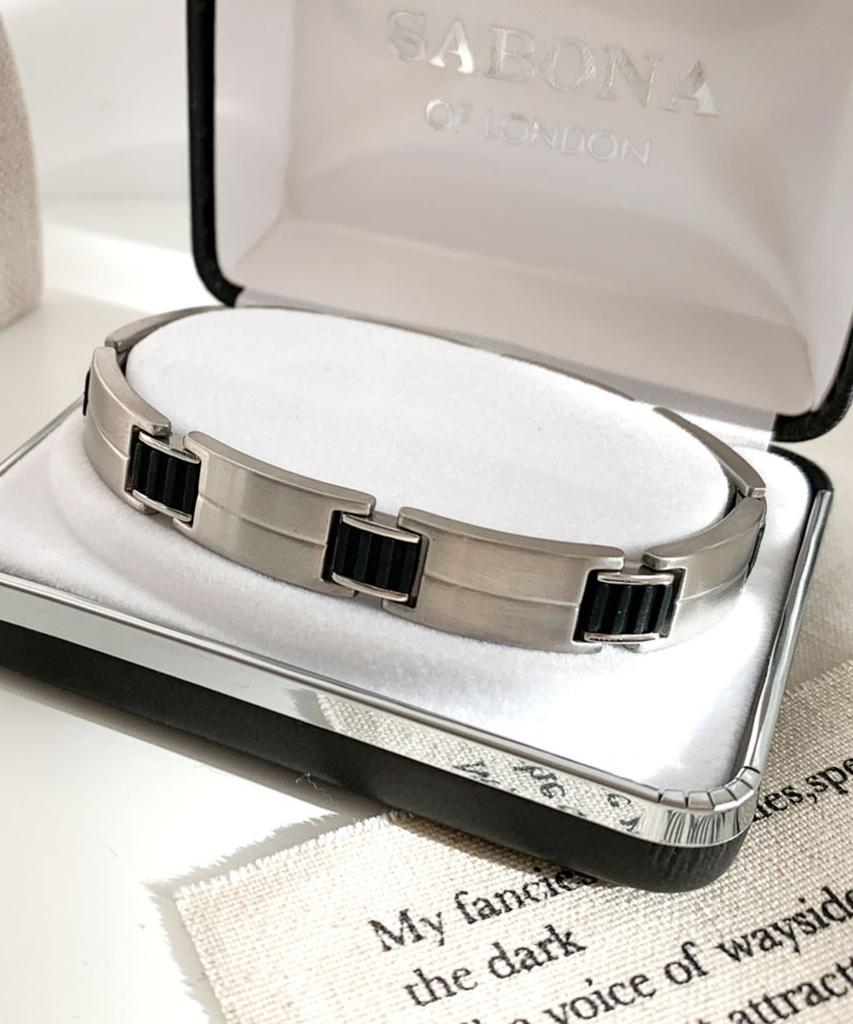 Sabona London 344 Sports Rubber Magnetic Bracelet