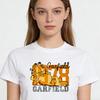 Garfield Lazy Lying Trendy T-Shirt! American Retro 1978 Letter Print Loose-Fitting Short Sleeve, Unisex, Oversize Couple Tee