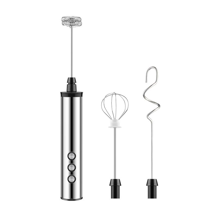 3 Modes Milk Fr Electric Handheld Cappuccino Maker Coffee Foamer Mini Portable Food Blender Kitchen Whisk Mixer For Coffee