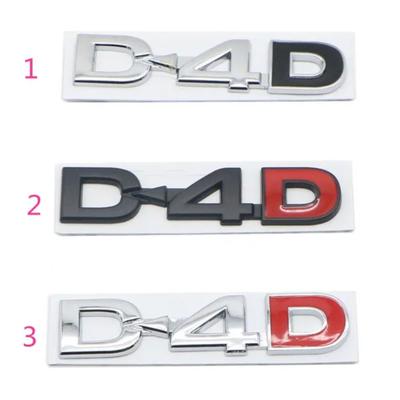 D4D D-4D логотип автомобиля наклейка эмблема наклейки для T/oyota P/rado L/and C/ruiser F/ortuner T/undra V/ios H/arrier H/ilux C/amry C/orolla CHR