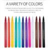 12 Colors Multicolour Black Liquid Eyeliner Pen Waterproof Pencil Long-lasting Liquid Eyeliner Makeup Women  Eyes Cosmetics