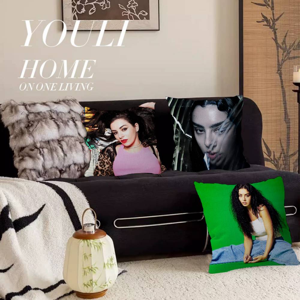 Наволочка для подушки с изображением певицы Charli XCX для спальни, комнаты и гостиной, декоративная наволочка для дивана