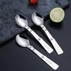 304 Stainless Steel Folding Spoon Outdoor Portable Three Fold Spoon Fork Travel Folding Spoon Portable Travel Tableware Kitchen