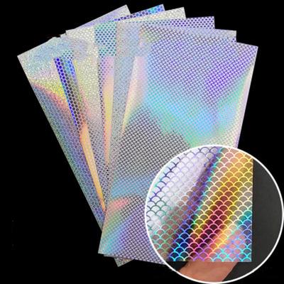 10 шт. Приманка 20x10 см Наклейка DIY Модифицированная Рыбья Чешуя Флэш Лента Высокое Качество