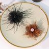 Pearls Flower Artistic Applique for Hair Clip Clothes Hat Sewing Brooch DIY Scarf Wedding Dress Decors Accessories