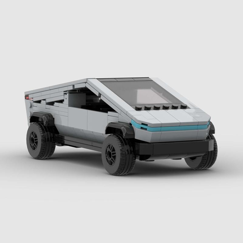 Технический Автомобильный Спорт Гонки Городской Транспорт Гонщик Moc Cybertruck Строительные Блоки Суперкар Образовательные Игрушки Подарок для Детей