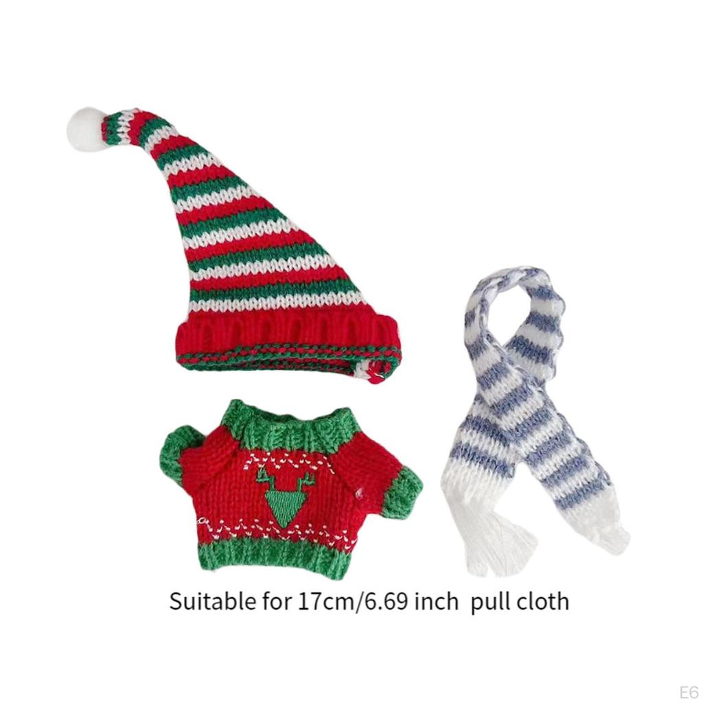 Кукольный рождественский свитер, одежда для маленьких девочек, симпатичные модные игрушечные наряды своими руками