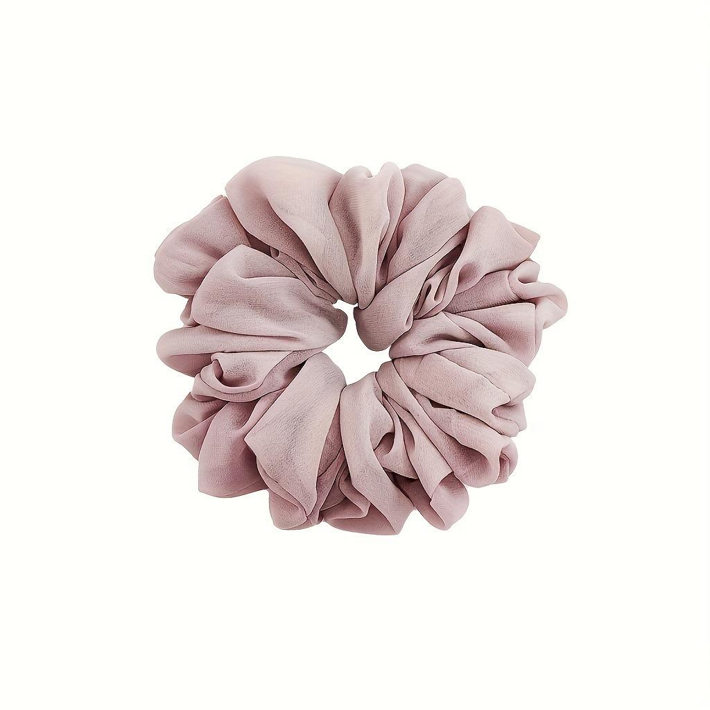 Large Chiffon Scrunchies for Women Satin Elastic Hair Ties Ponytail Holder Headwear Hair Ties Fashion Intestine Ring Hair Band