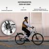 Electric Bike DERUIZ Quartz 28'' 250w Motor City Ebike - 48V 13.4Ah Battery Up to 161km Range, Hydraulic Brakes, Torque Sensor, 8 Speed, White