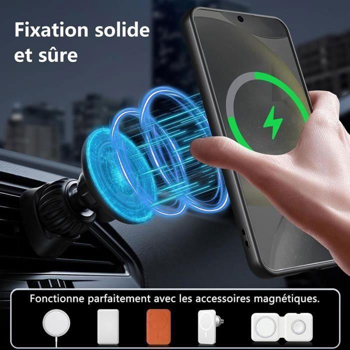 Coque de protection - BOOLING - pour Samsung Galaxy S25 - Antichoc - Anneau Magnétique - Noir