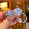 2PCS New Sparkling Night Light Rabbit Girls Elastic Hair Bands Hair Accessories Children Hair Ties Baby Headwear