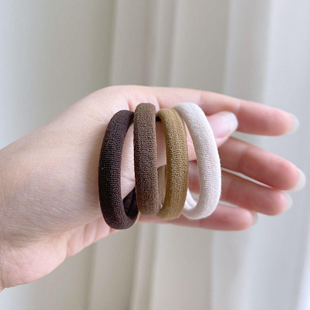 Cloth Solid Color Korean Style Rubber Band Basic Hair Rope Elastic Head Rope Female Hair Ties
