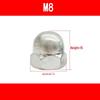 Декоративная гайка и заглушка для винта в форме колпачка M5-M16