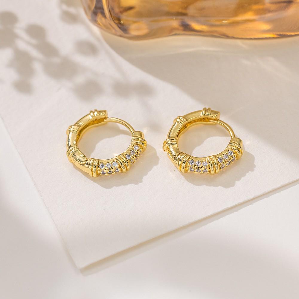 Ретро-каффы с цирконами в два ряда, полые, в курортном стиле - Китайская мода, изысканный дизайн