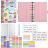 Macaron A6 Cartoon Pattern Loose-Leaf Ledger Notebook Creative Cash Storage Book