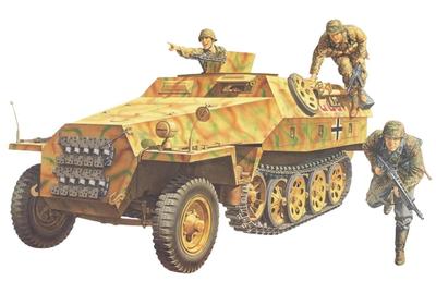 Tamiya Военная миниатюра. Немецкий бронетранспортер Hanomark, тип D, пластиковая модель 35195 1/35 № 195 Schützenpanzer
