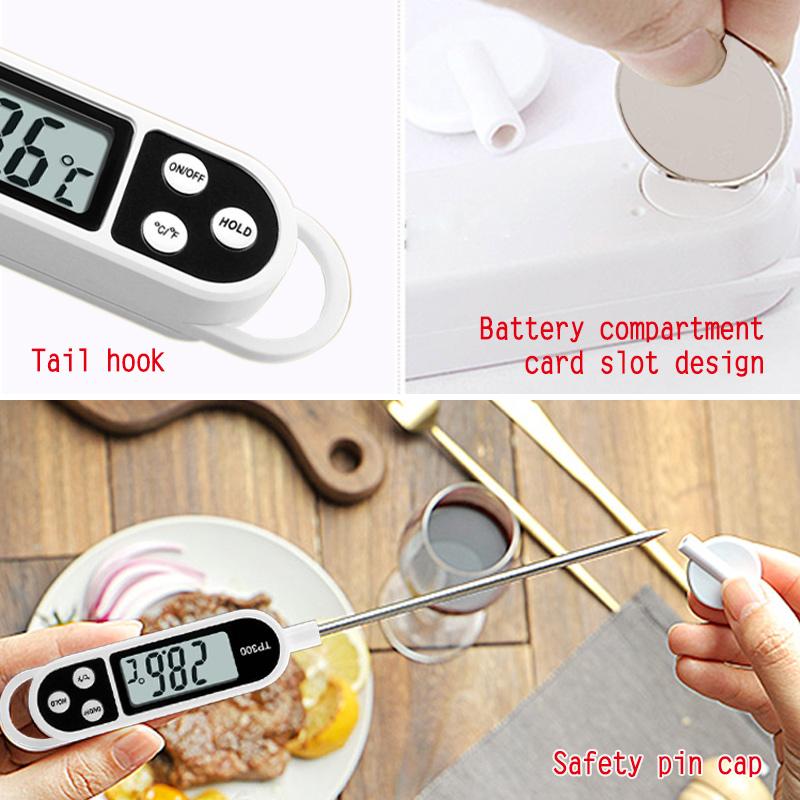 Food Thermometer, Electronic Barbecue Thermometer, Baking Water Temperature Gauge, Measuring Water Temperature, Oil Temperature,
