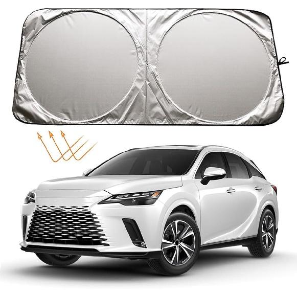 Windshield Sun Shade for Lexus RX RX350 RX 350 450 450H 450HL GX 460 470 RX450 RX450H GX460 GX470 RX350H LX Series Accessories, Car Front Window